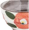 Hasami Ware Zuiko Kiln Red Clay Camellia Rice Bowl, Red, 52063