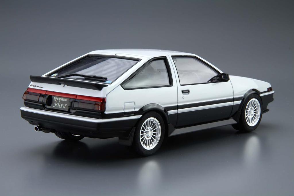 Aoshima Bunka Kyozai Серия Модель автомобиля 5 Toyota AE86 Sprinter Trueno Пластиковая модель автомобиля 1/24 №. GT-APEX '85 (Автомобиль)