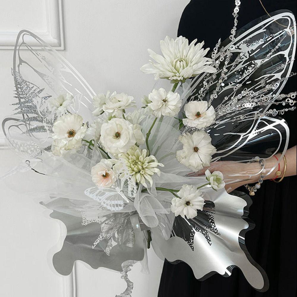 Многофункциональный пакет для одного букета Прозрачный пакет для упаковки цветов для 20 наборов Свадьбы