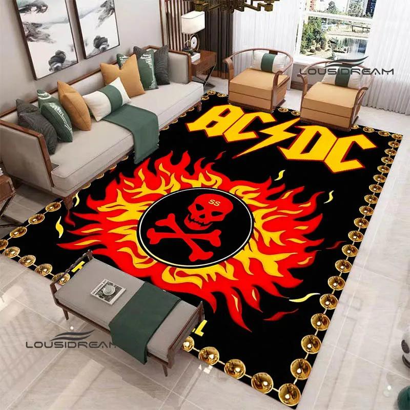 3D ковер с принтом рок-группы AC/DC, коврик для йоги, нескользящий ковер, кухонный коврик, ковры для декора комнаты, ковер для гостиной, ковер для прихожей, подарок на день рождения