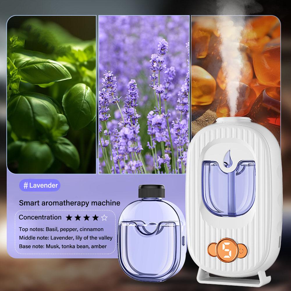 Перезаряжаемый ароматерапевтический диффузор с ультразвуковым распылением и светодиодом, меняющим цвет, для ароматизации в течение 60 дней