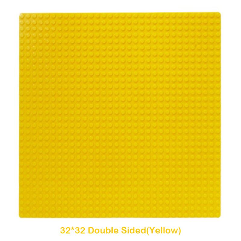 32x32 Dots Double Sided Baseplate for Building Brick 16x16 City Classic Block Plates DIY Plastic Small Block Assembly Part Toy