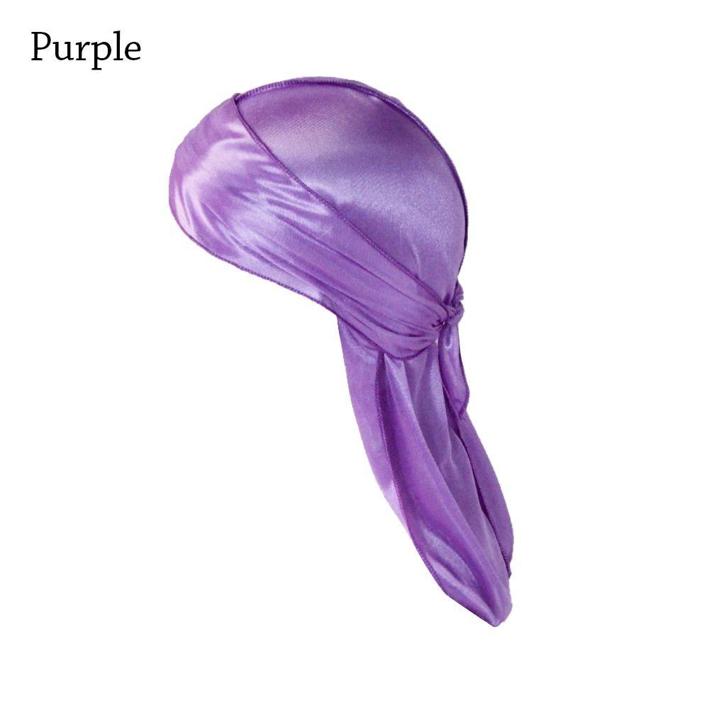 Pre-Tied Silk Durag Thin Turban Hijab Adjustable Bandana  Men Women