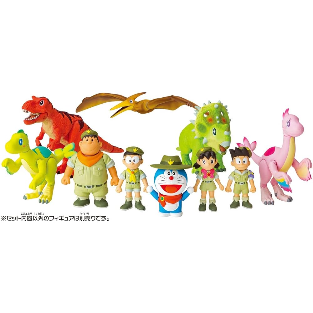 Ania Doraemon Nobita's New Dinosaur Shinnosuke & Top (Shinokelatops) Collectible Figure 10cm