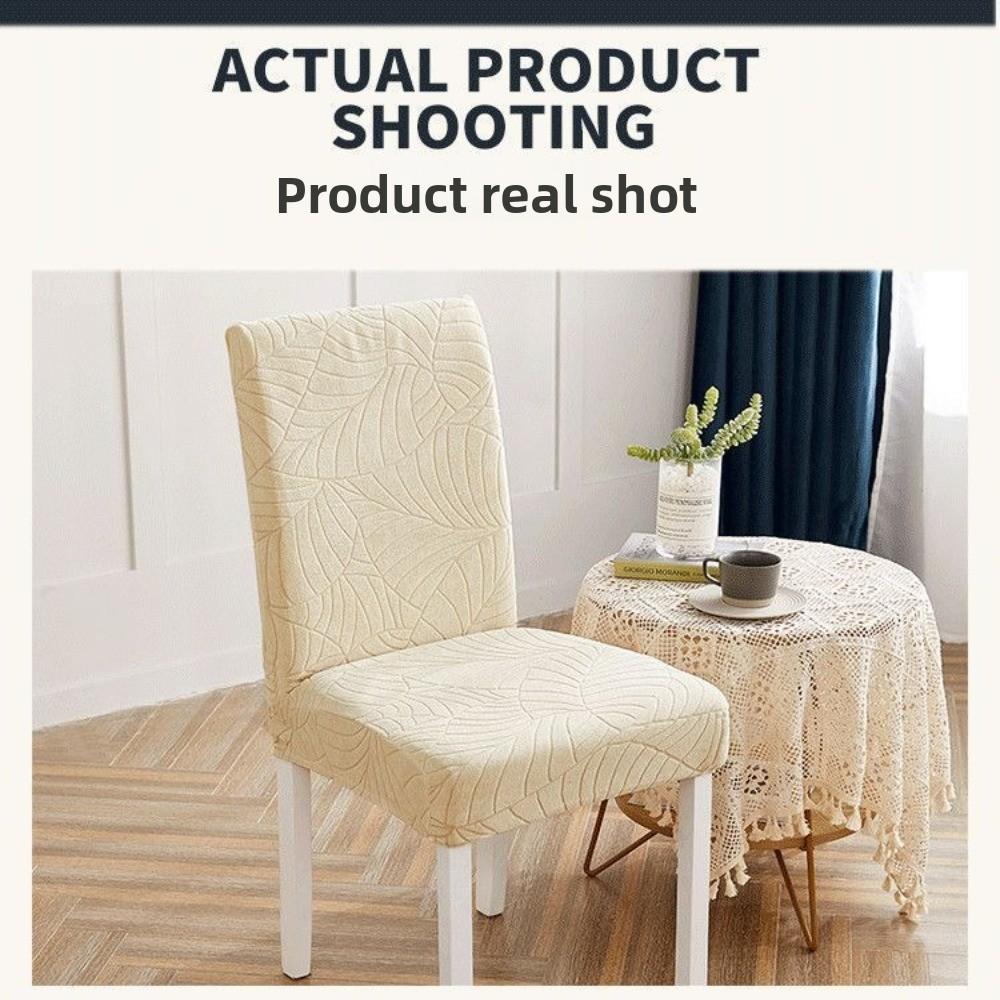 New High Back Waterproof Chair Cover Stretch Jacquard Slipcover Dining Chair Cover Elastic Spandex Jacquard Chair Cover Home Use