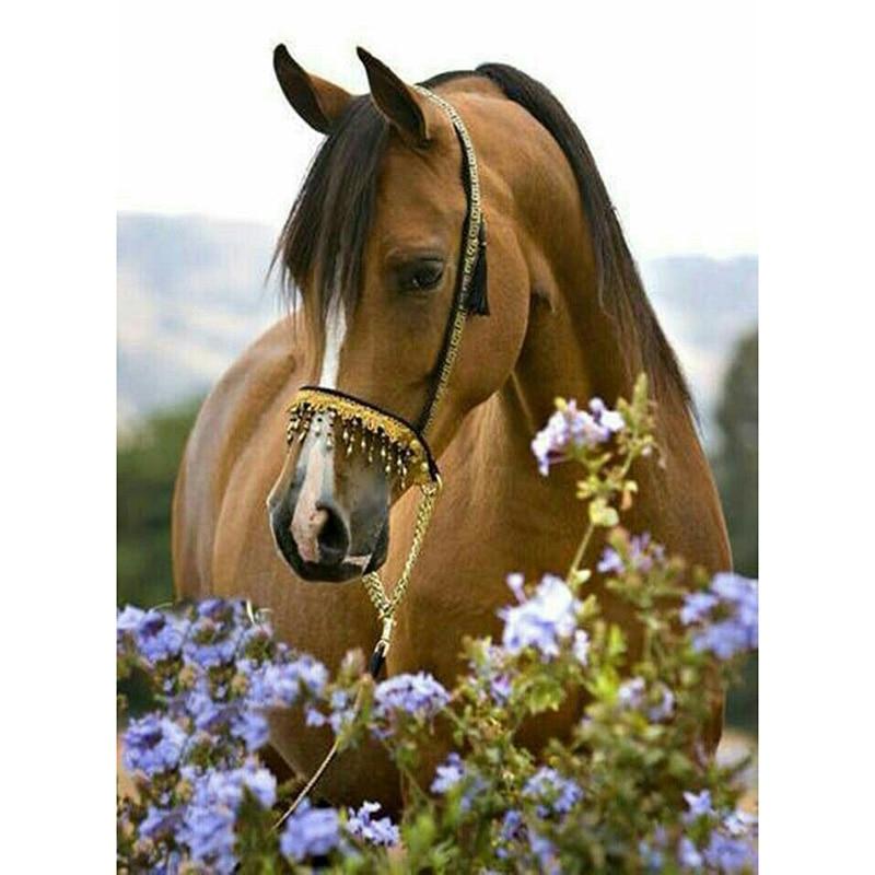 Полный 5D алмазов картина скачущий конь DIY Алмазная вышивка Алмазная мозаика наборы крестиков домашний декор подарок