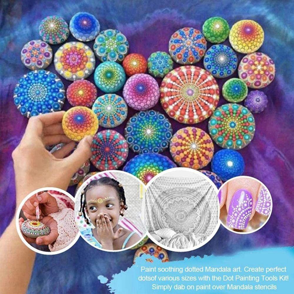 13Pcs/set DIY Pottery Sculpture Point Drill Pen Ceramic Tool Clay Mandala Dotting Tool