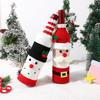 Merry Christmas Festival Decoration Supplies Christmas Wine Bottle Covers Knitted Wine Bottle Bags for Christmas Birthday Party