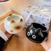 Ceramic Coffee Cup Creative Design Girls' Water Cup Cute Cat Water Cup