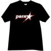 Футболки унисекс с принтом PORNSTAR, крутая футболка черного цвета, модная футболка унисекс, футболки с графикой, одежда унисекс, футболка Harajuku Y2k
