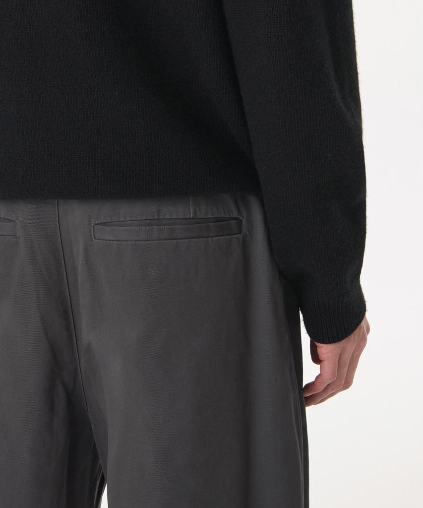 MUSINSA STANDARD Curved Wide Chino Pants [Dark Gray]