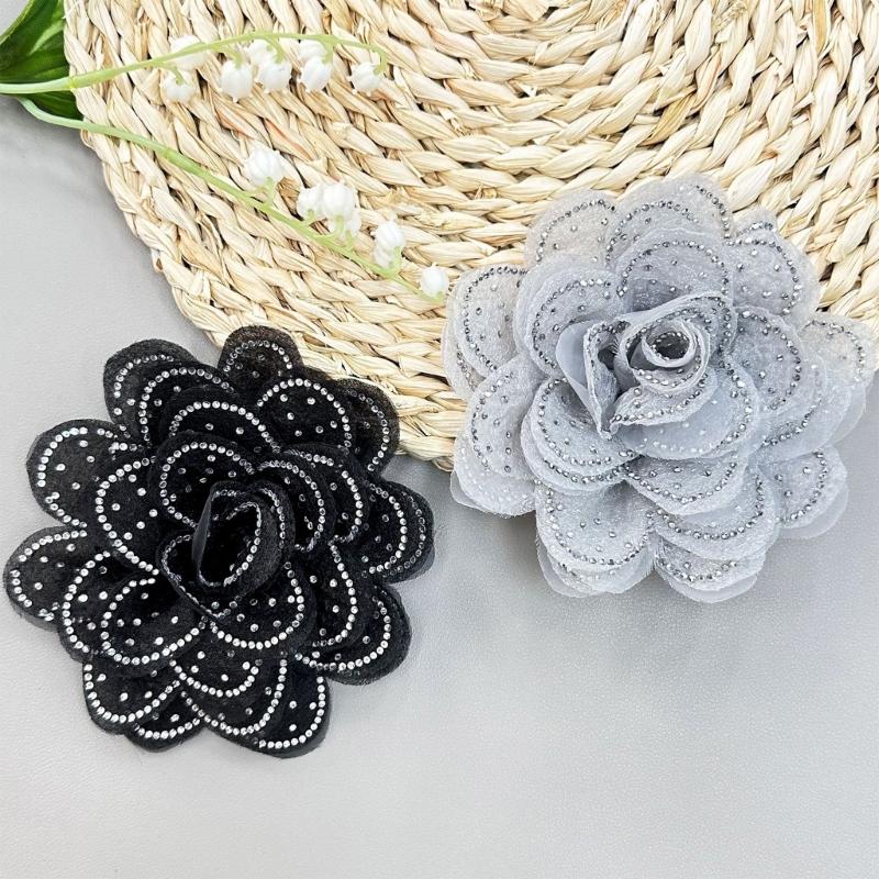 Flower Lapel Pin Fashion Flower Brooches Funtional Clothing Fastener Stylish Dress Clip Suitable for Everyday Wear