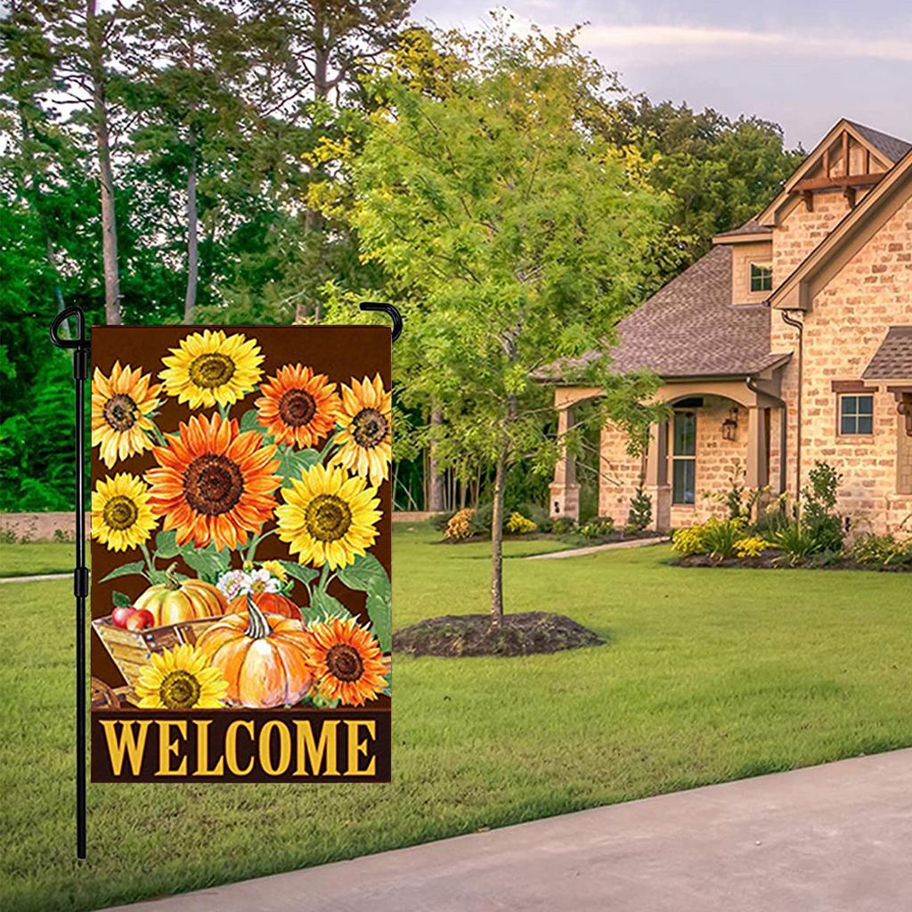 Maple Leaf Sunflower   Garden Garden Flag