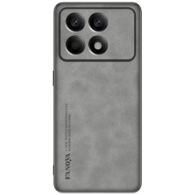 Кожа Yangba подходит для чехла на мобильный телефон Redmi K70 Supreme version, полностью закрывающий мягкий чехол с кожаным узором, деловой противоударный чехол