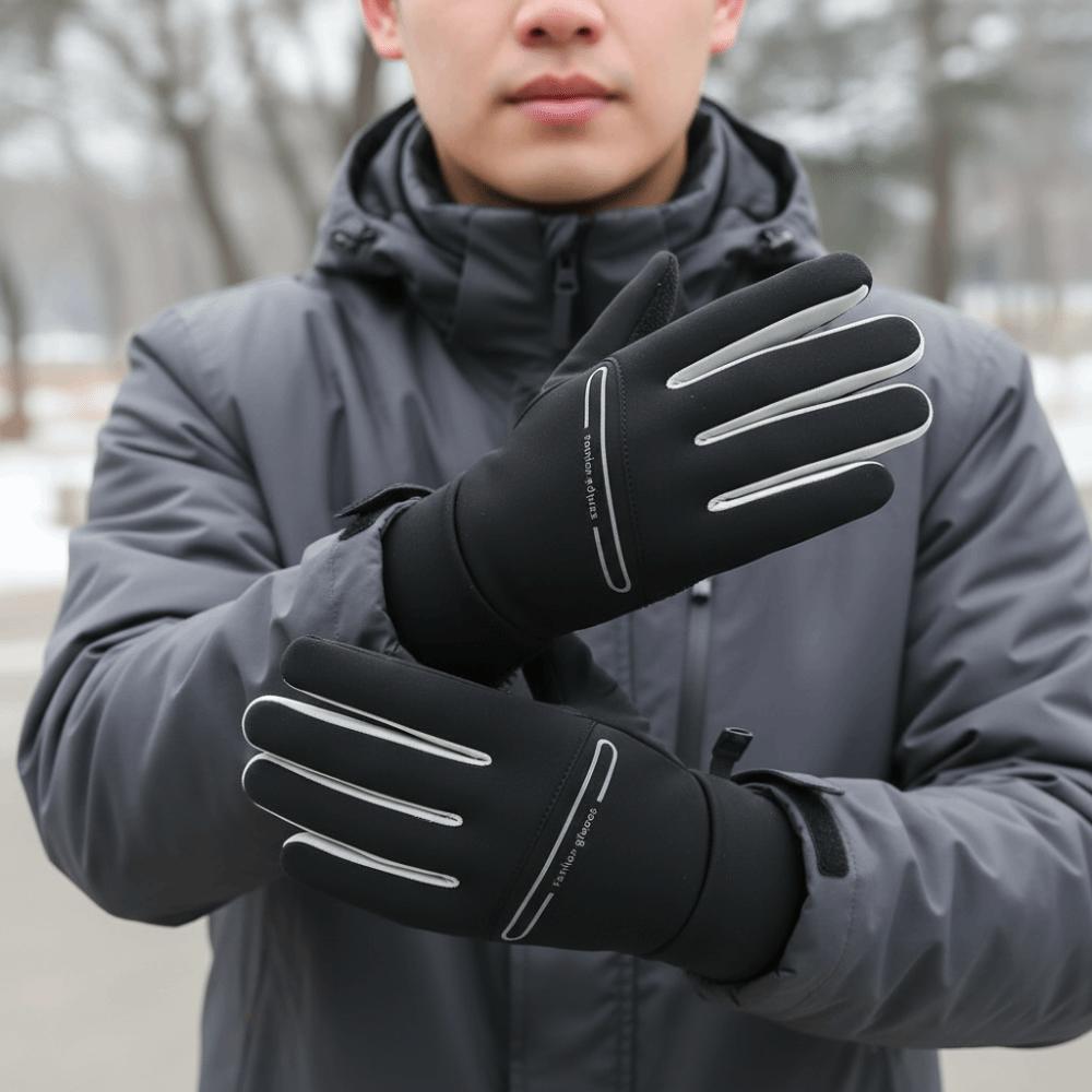 Full Finger Cycling Gloves Anti Slip Sports Mittens Unisex Winter Warm Gloves Cycling