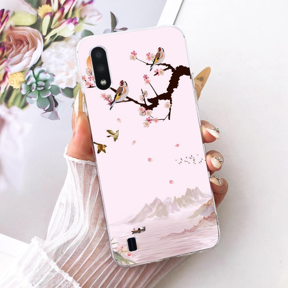 Для чехла Samsung Galaxy A01 Чехол M01 SM-A015F Funda Модный Мультяшный Дракон Мягкий Тонкий Силиконовый Бампер Для Samsung A01 Core Coque