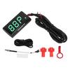 LCD Motorcycle Thermometer Ultra Thin Waterproof Water Temp Meter with 10MM Sparking Plug Adapter