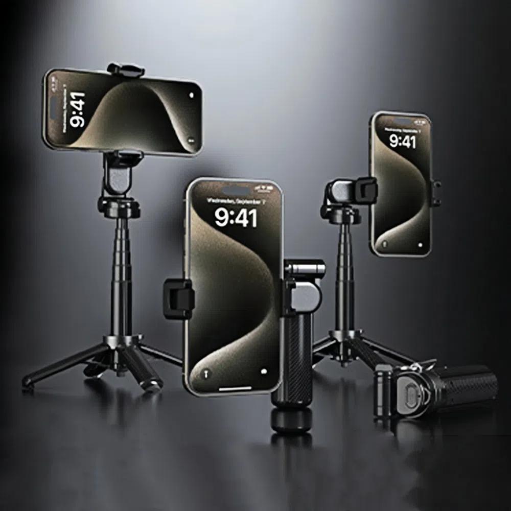 Портативный ручной мини телескопический монопод для селфи, удлинительная штанга, штатив для селфи, прямая трансляция