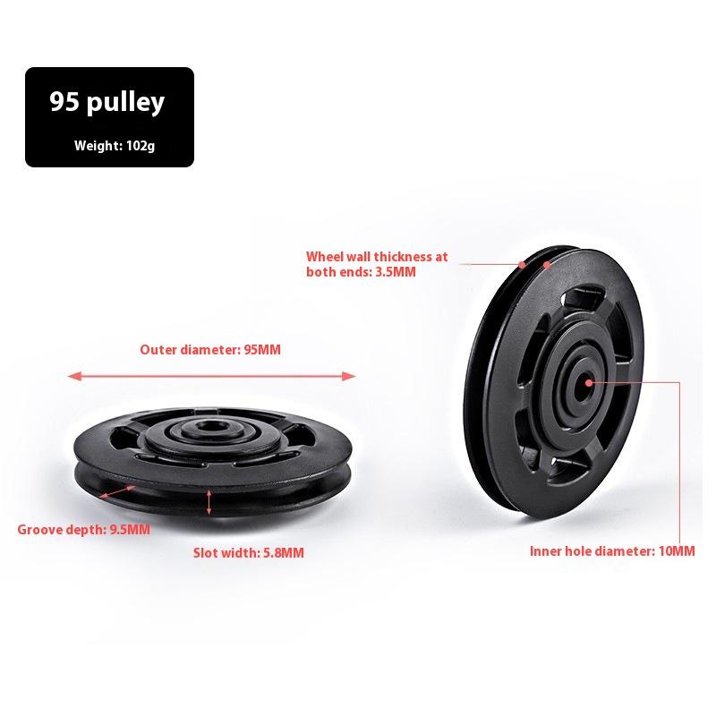 Универсальный тренажерный ролик 50-160 мм, нейлоновый ролик с подшипником, колесо ролика для троса, фитнес-оборудование