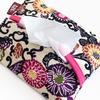 Kubagasaya Ryukyu Bingata Pocket Tissue Case Cover Okinawa Souvenir Bingata Pocket Tissue Case Cream Miscellaneous Goods