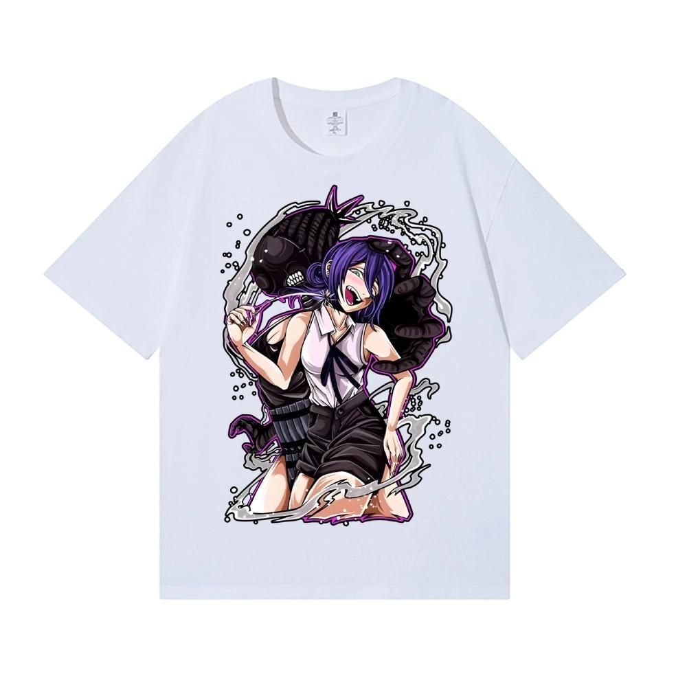 Chainsaw Man Denji Power Aki Makima 2026 Short Sleeve T-Shirt for Men and Women