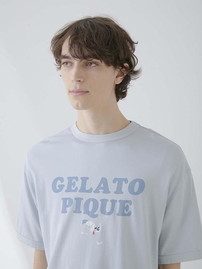 Gelato Pique KOUSUKE Shimizu HOMME PHCT251940 Blue Medium One-Point T-Shirt Men's