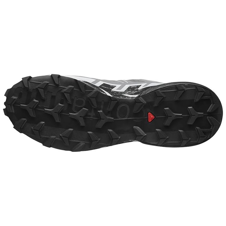 SALOMON Speedcross 6 Nylon Trail Running Shoes Men Shoes Gray Black 417380