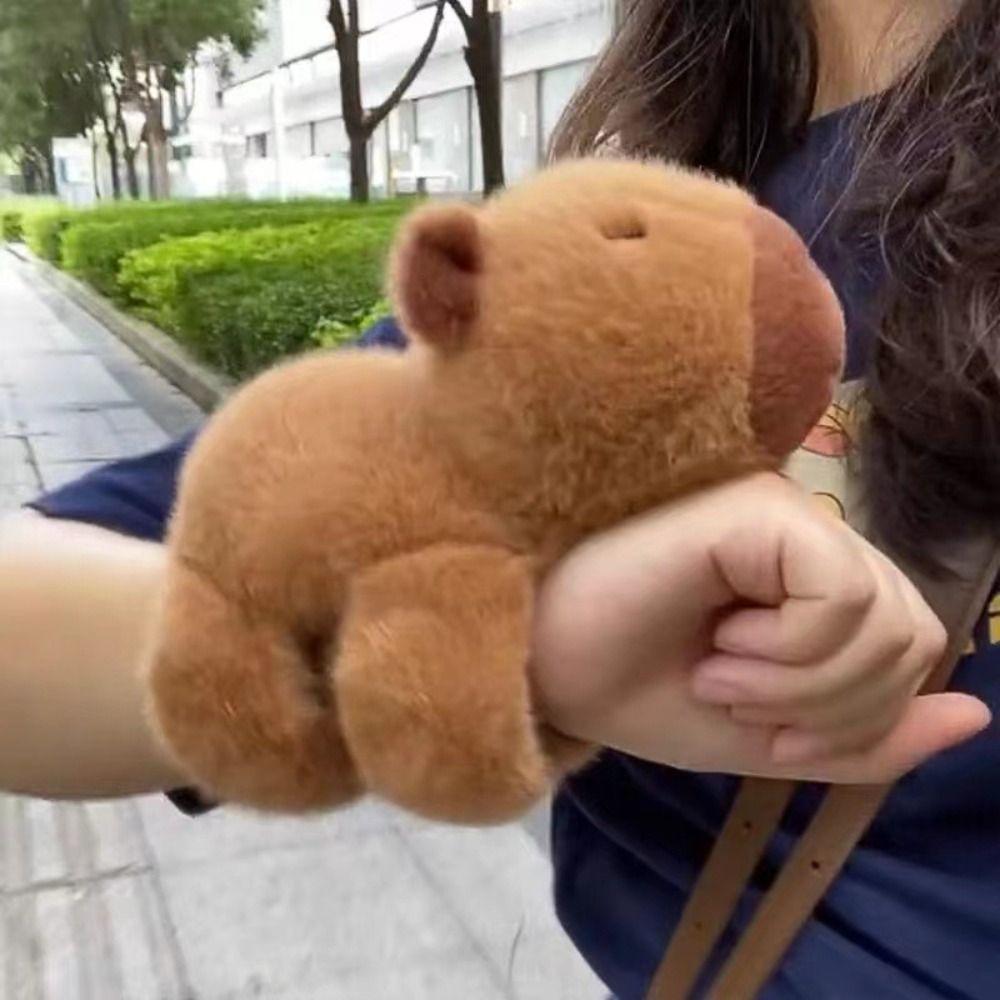 Animal Wristband Capybara Plush Toy Clap Ring Stuffed Animals Toy New Animal Slap Bracelets