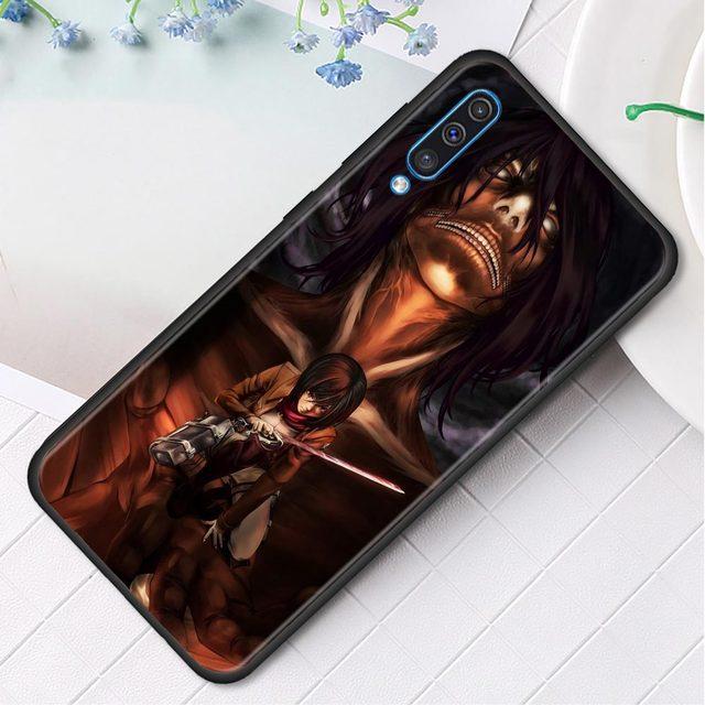 Phone Shell For Samsung Galaxy A50 A70 A10 A20e A30 A40 A20s A10s A10e A80 A90 A60 A30s Silicon Cover Case Attack On Titan Anime