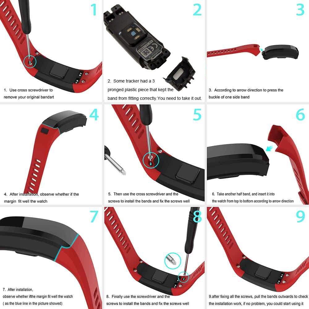 Для Garmin VIVO Smart HR Band сменный спортивный силиконовый ремешок для браслета Garmin Браслет Vivosmart HR Band Smart Strap