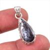 Натуральный дендритовый опал, драгоценный камень, стерлинговое серебро 925 пробы, подарочная подвеска 1,25 дюйма, c9N20