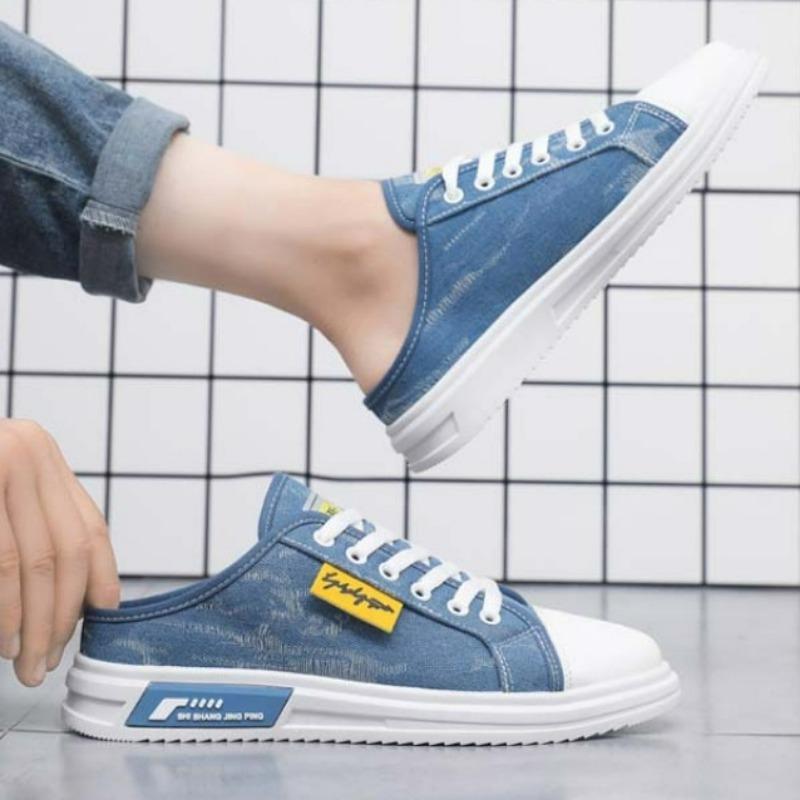 Мужская обувь Кроссовки Летние мужские полутапочки Студенческие универсальные дышащие повседневные туфли Нескользящие тапочки Zapatillas De Deporte