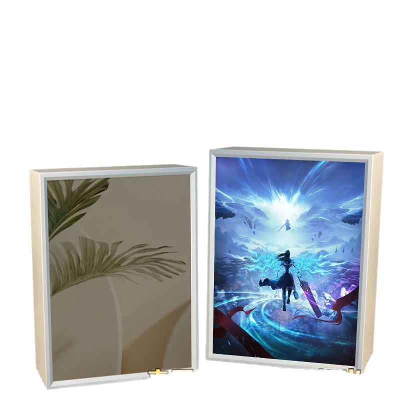 21см/8.27дюйма 3D Аниме Светодиодные Огни Зеркальный Свет Живопись Бои Прорыв Сферы Игровые Периферийные Устройства Коллекционные Настольные Украшения Игрушки Подарки