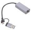 Алюминиевые USB C Ethernet-адаптеры 5000/2500/1000 Мбит/с Высокоскоростные RJ45 Конвертеры Plug and Play Для Ноутбука ПК