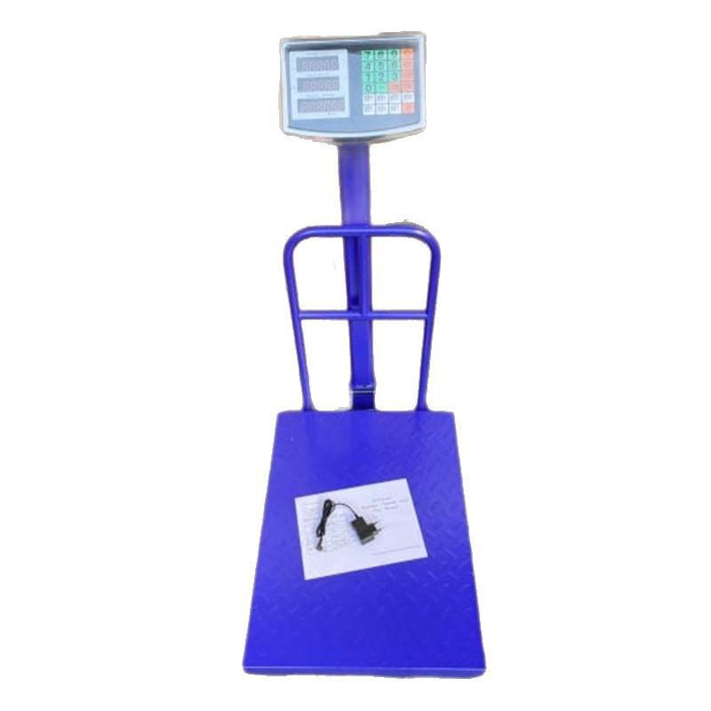 English Bench Electronic Price-Computing Scale with Railing, 150kg/300kg/500kg Capacity, Precision Platform.