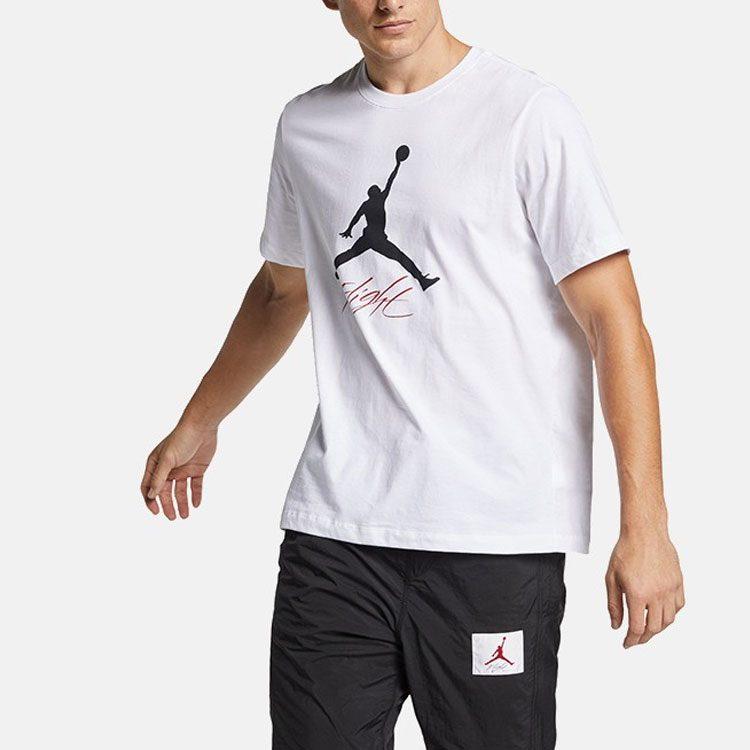 Jordan Мужская футболка Jumpman Flight Белая AO0665-100