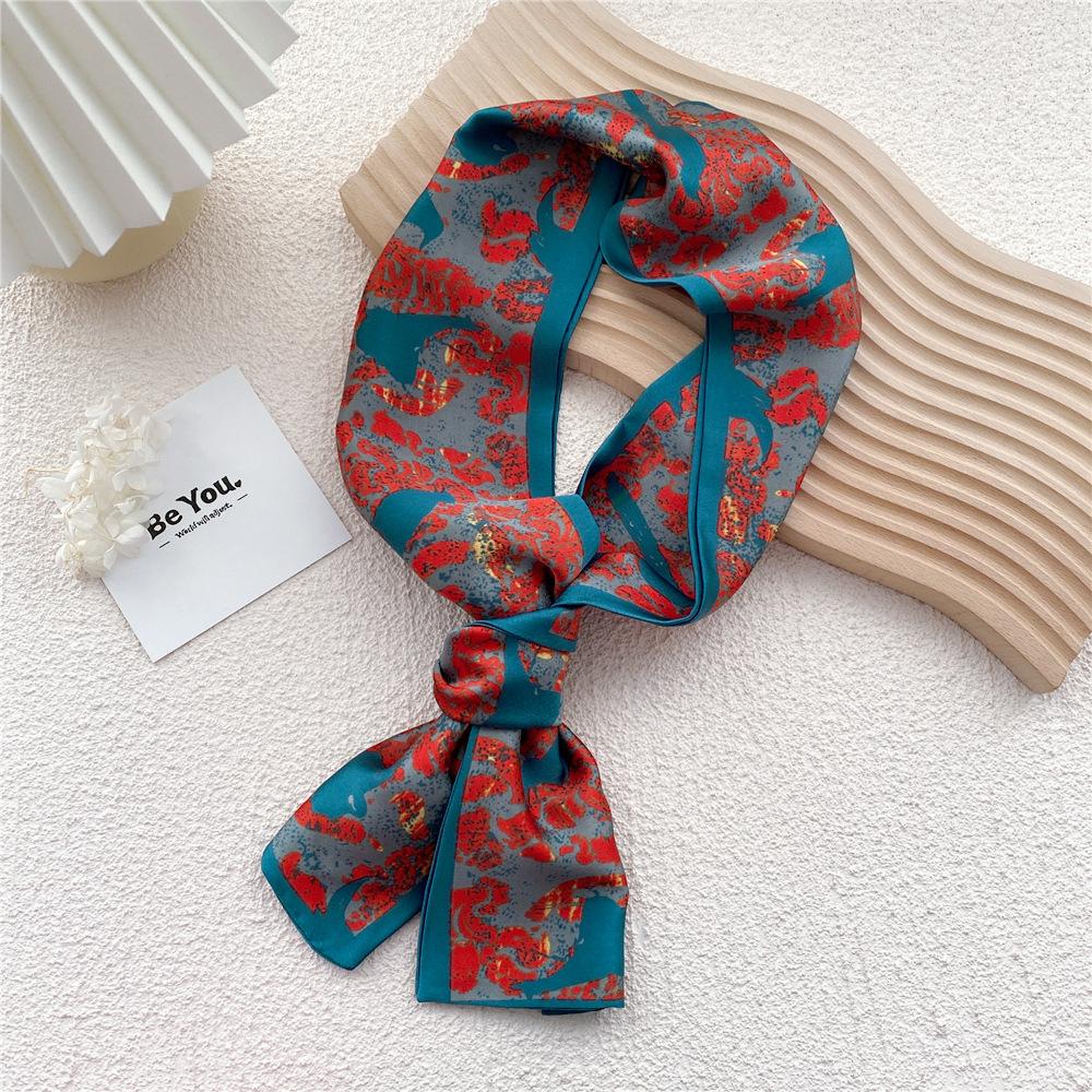 New Scarves Silk Scarves Women'S Spring And Autumn Season Long Decorative Professional Scarves Summer Thin Styles Paired With Shirts Stylish