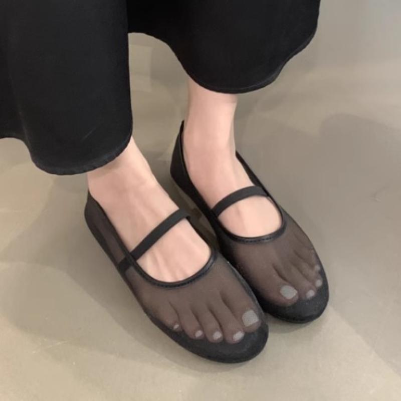 Fashion Designer Women's Flats Mesh Sandals Fad Loafers Shoes Summer Trend 2025 New Walking Soft Shoes Shallow Dress Zapatillas De Mujer