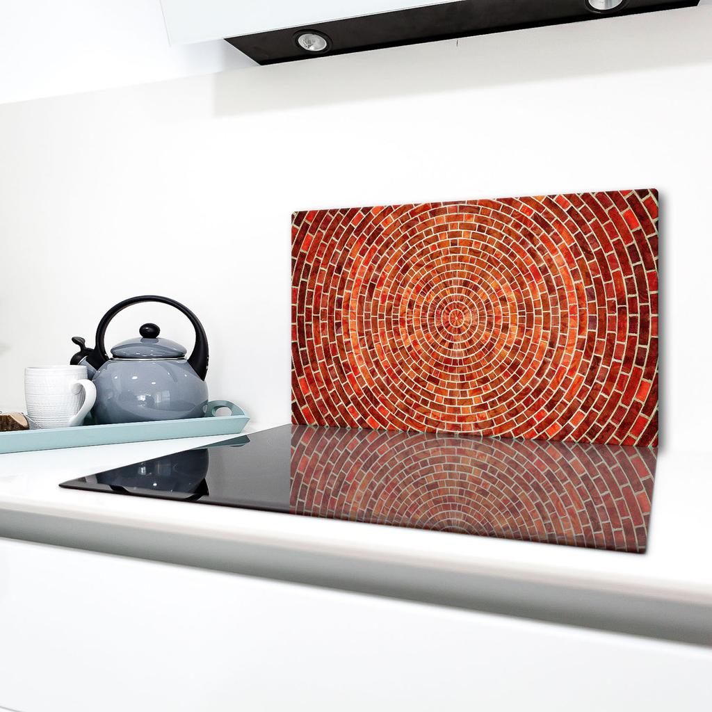 GLASS PROTECTIVE PLATE FOR STOVE 90x52 BRICK
