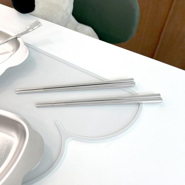 Детские вакуумные палочки для еды из нержавеющей стали, серебряные, один предмет, 2 шт.