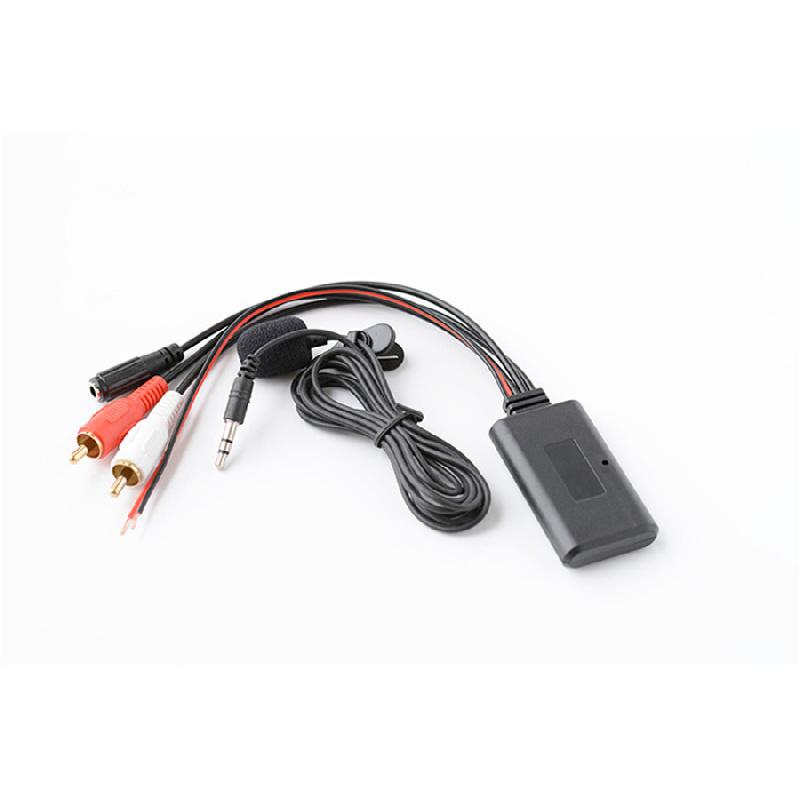 Новый Автомобильный 2RCA Беспроводной Адаптер Подключения Bluetooth AUX Музыка + МИКРОФОН Bluetooth Телефон