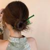 Bamboo Leaf Chopstick Hairpin Chinese Style Hair Clip Simple Hair Stick  for Women