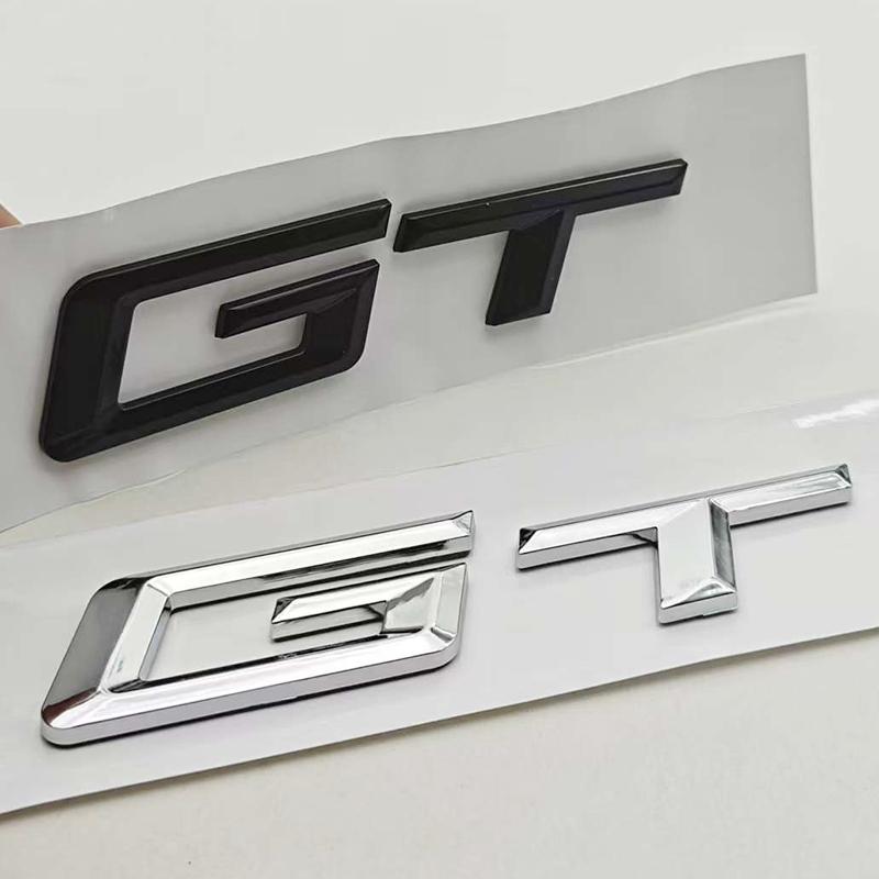 New 3D ABS Car Styling Logo GT Badge Rear Trunk Sticker Emblem Decals For BMW GT 3 5 6 Series 535i 640i Auto Accessories xf1