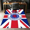 Custom Name Rangers F.C Printed Carpet,Rug for Office Chair Living Room Bedroom Kitchen Room Decor Gifts.