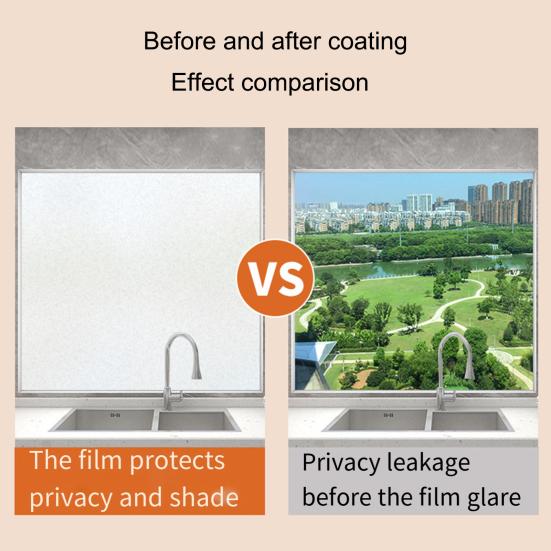 1 рулон 30/45x100 см матовая оконная пленка защита конфиденциальности УФ-защита от солнца стеклянное покрытие самоклеящаяся домашняя офисная ванная комната стеклянная оконная дверь статическая пленка