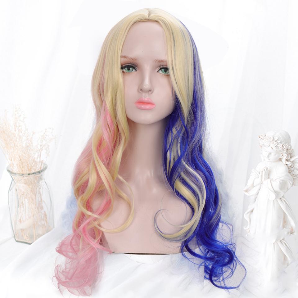 Парик для косплея, длинные волосы, женский парик Лолиты, парик для Хэллоуина, вечерний студенческий повседневный парик, многоцветный LUPU