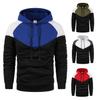 2024 Autumn and Winter New Plus-size Multi Color Splicing Print Pullover Hoodie Couple Hoodie