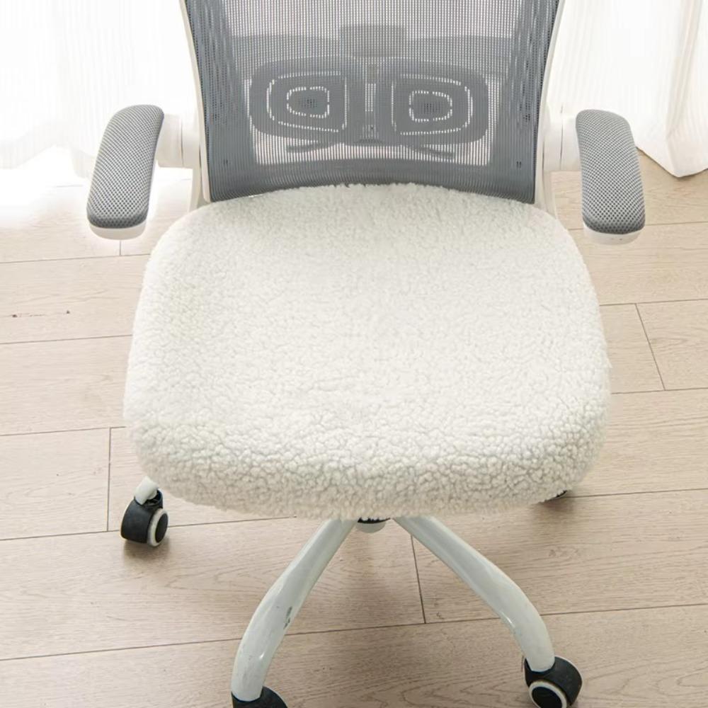 Stretch Computer Chair Seat Cozy Plush Elastic Chair Cover Office Chair Covers  Hotel
