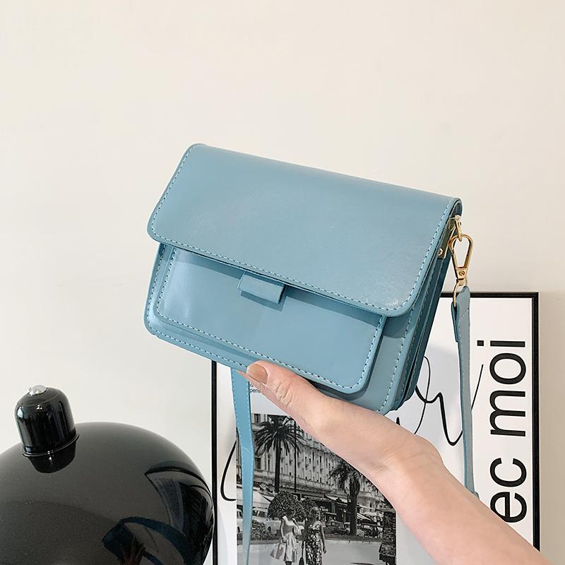 Women's Luxury Designer Small Handbag Fashion High Quality PU Leather Femael Daily Soild Color Vintage Crossbody Messegner Bags