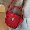 Niche Handbag Women's 2025 Summer New Korean Version Trend Bucket Bag Casual Simple Shoulder Messenger Women's Bag